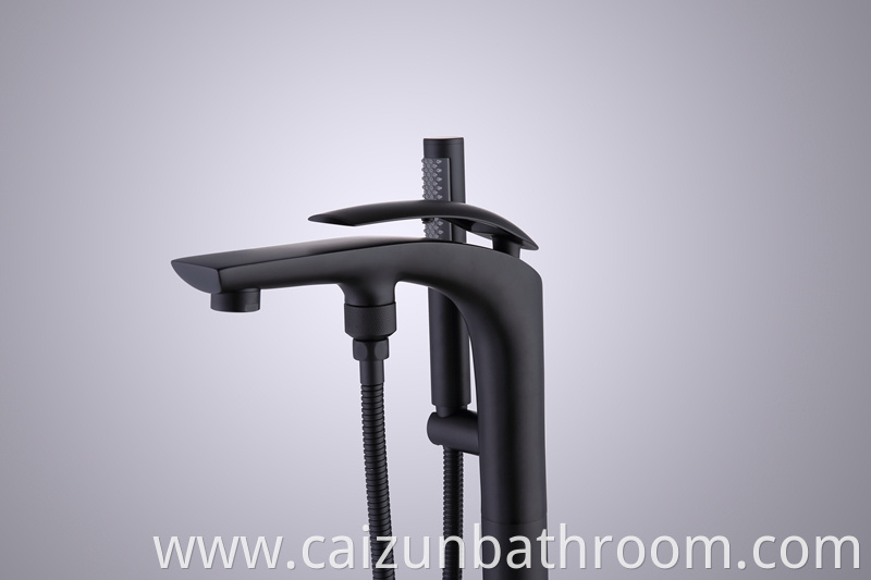 Black Freestanding Bath Taps